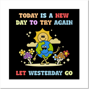 Today is a new day to try again Posters and Art